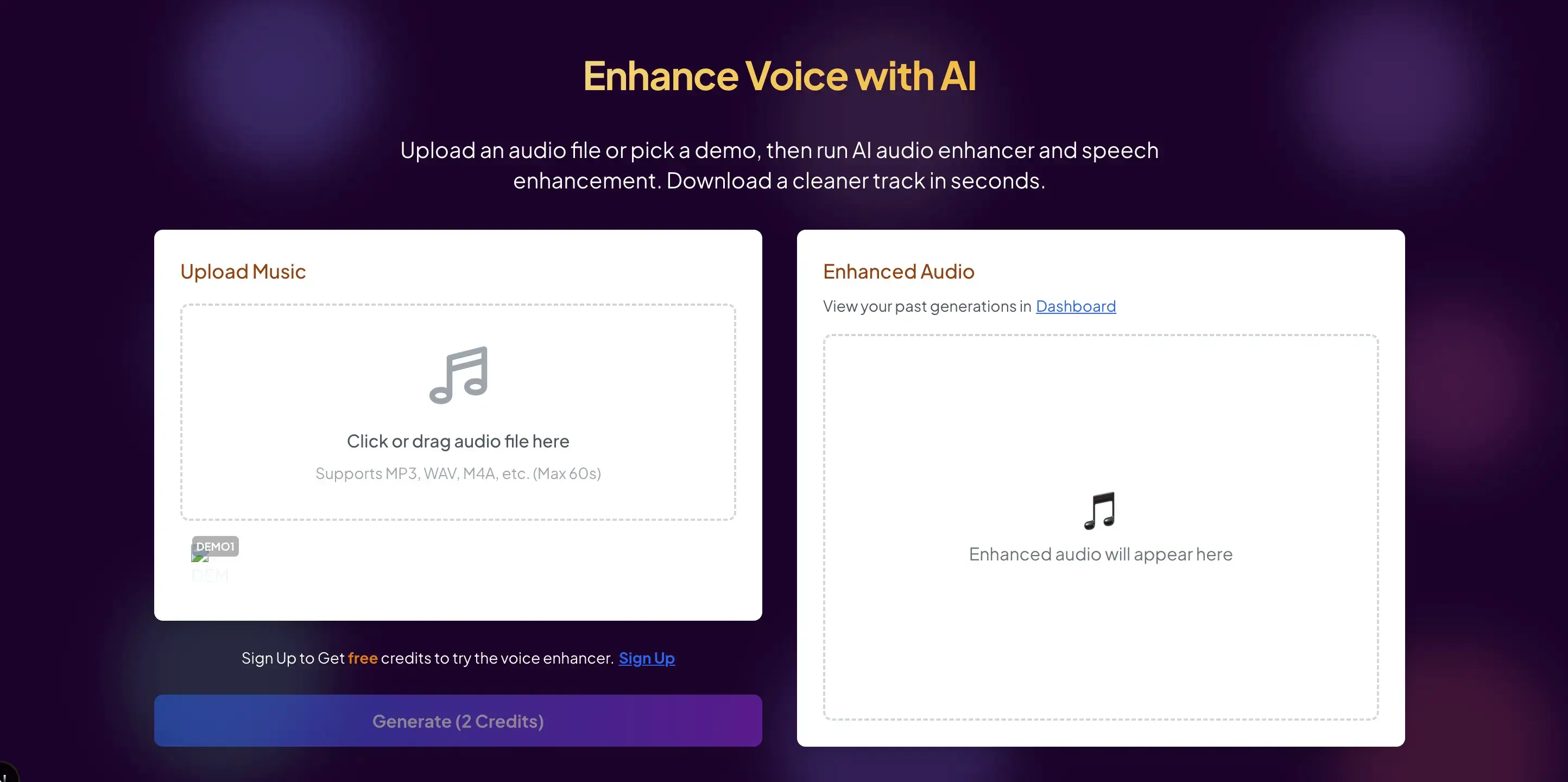 How to Use the Voice Enhancer